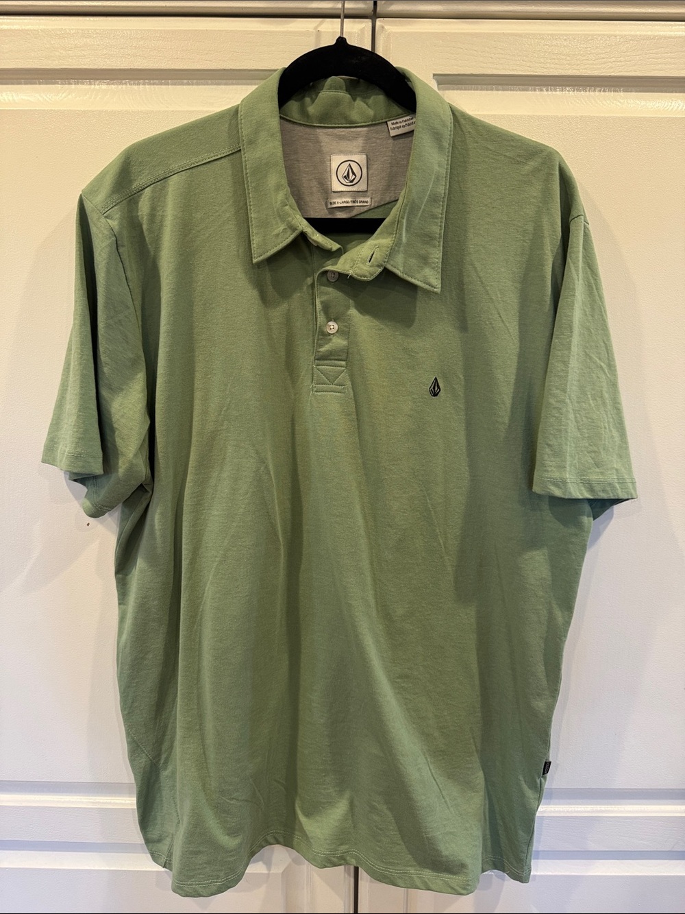 Volcom Men’s Light Sage Green Polo Shirt